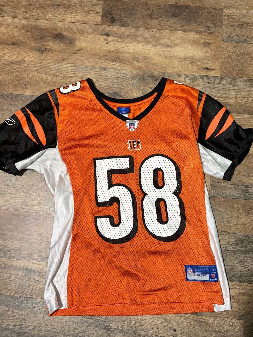 Reebok Cincinnati Bengals #58 Rey Maualuga NFL Classic Jersey Size M
